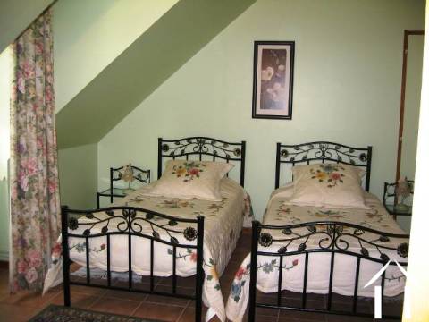 Exemple de chambre à coucher du B&B.   