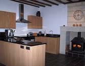 Fitted-out to an incredibly high standard, the kitchen/dining room is the centrepiece of this renovated farmhouse.