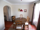 The dining area is an extension off the lounge.