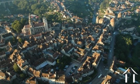 Ariel photo of town