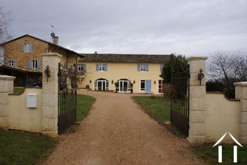 Manoir entouré de vignes