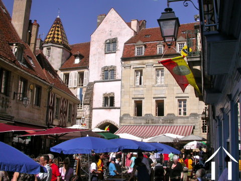 Tour forte médiévale et maison