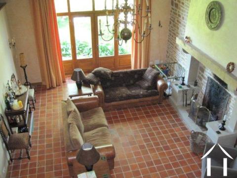 Zitkamer met open haard