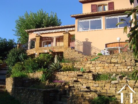 COUZON AU MONT D'OR, vue panoramique sur la Saône