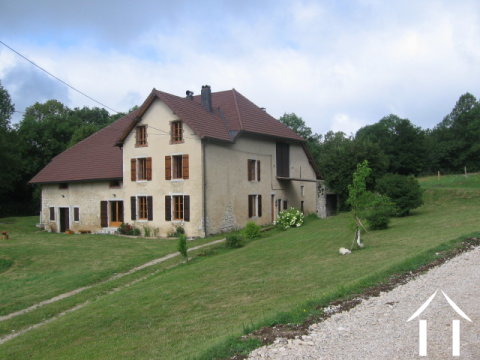 Maison de campagne avec bâtiments et terrain  