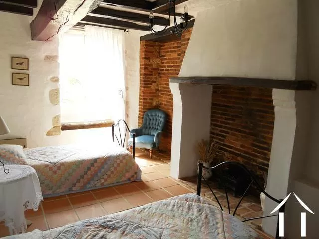 Chambre à coucher 2 dans le gîte.   