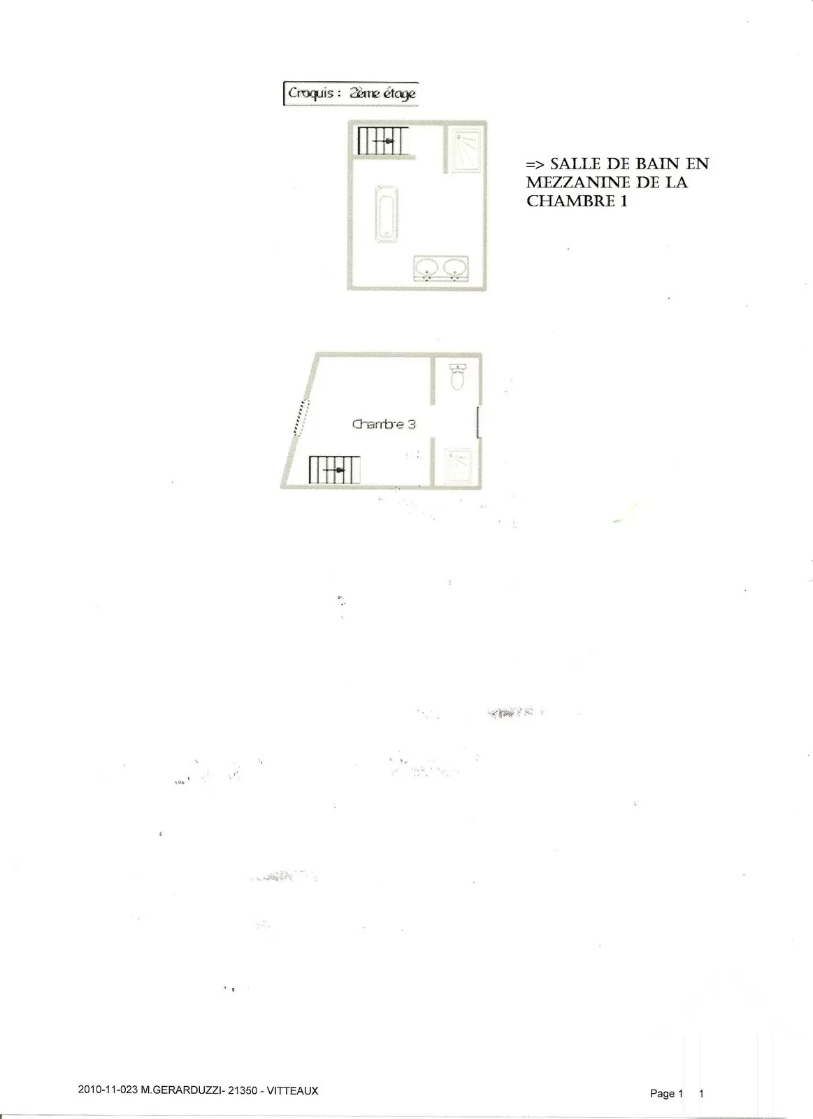 Plan du 2ème étage
