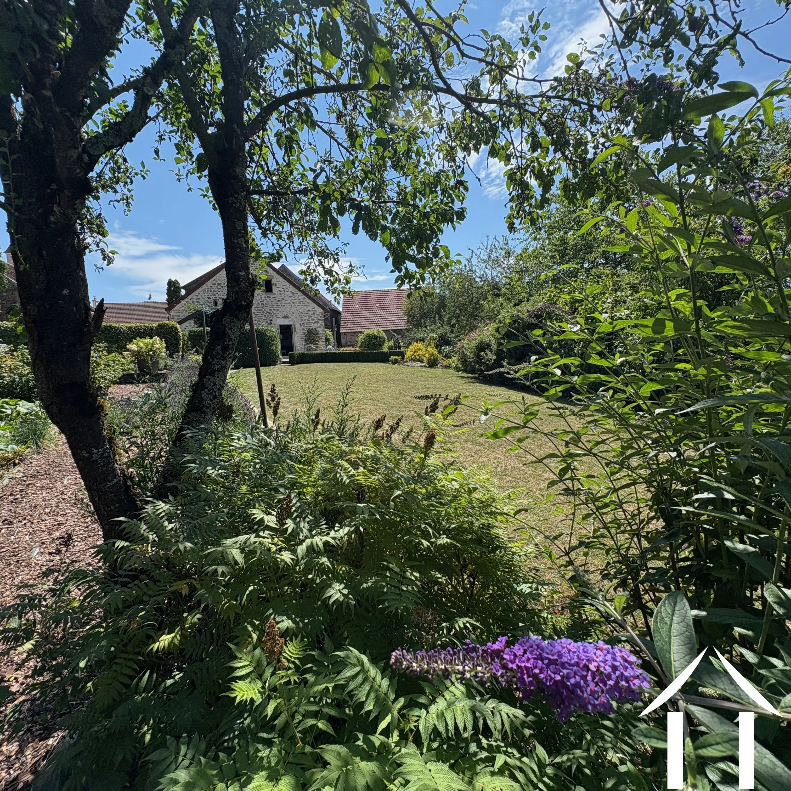 Fin du jardin à la maison