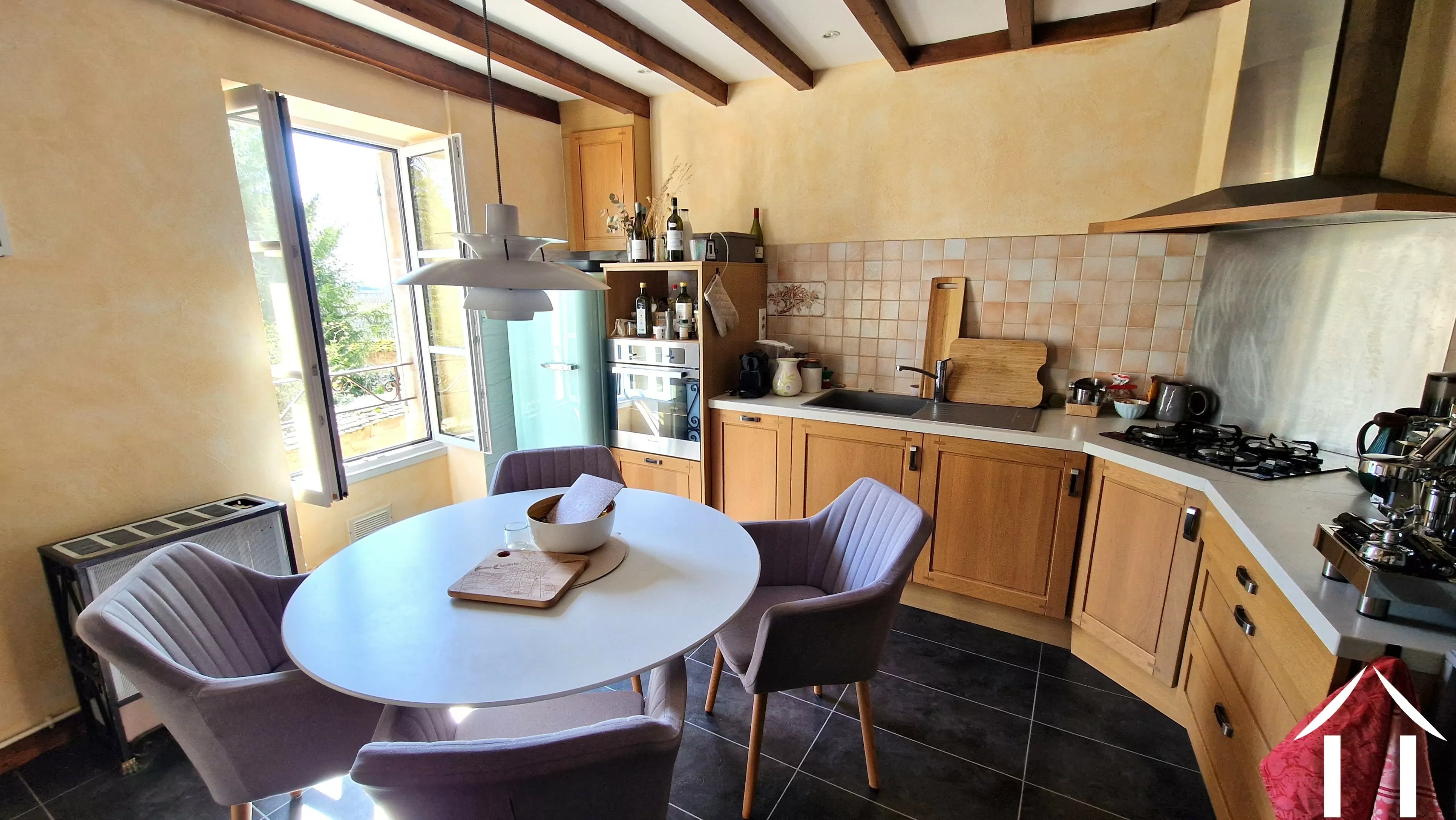 Cuisine du logement à l'étage