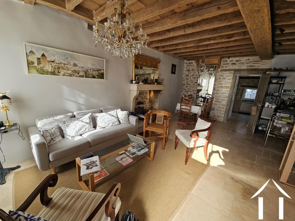 Vue d'ensemble du salon du rez-de-chaussée