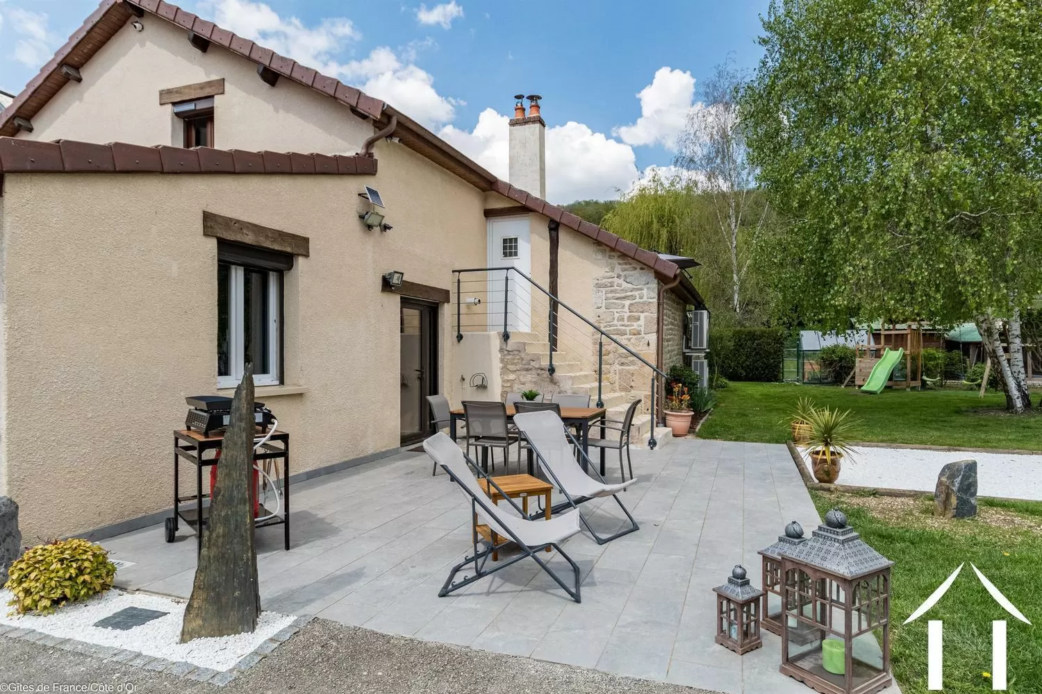 Terrasse de la maison d'hôtes