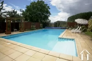 A large and modern swimming pool serves the gîte complex