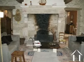 Salon avec cheminée