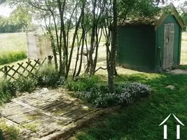 garden shed and garden