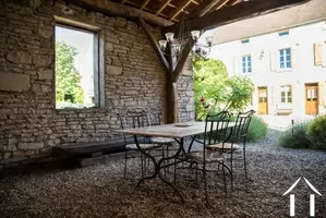 Outdoor dining area