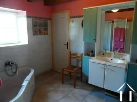 salle de bain, maison de ferme