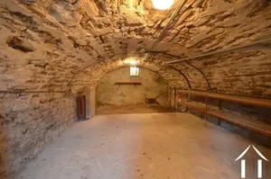 one of three vaulted cellars, this one used for the wine
