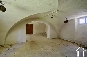 Vaulted cellar under the castle