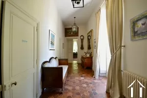 hallway to salon and bedroom ground floor