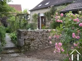 Garden entrance of house