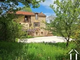 Côté sud de la maison au printemps