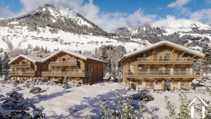 Demi-chalet neuf avec jardin et vues - praz-sur-arly  Ref # C6380-C1 