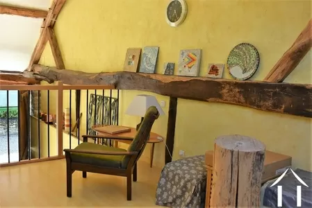 mezzanine dans la grange idéale pour artiste