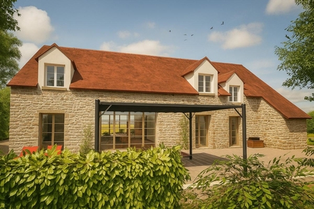 Ferme à rénover avec vue sur la campagne, maison d'invités attenante et environ 3,5 hectares de terrain. Ref # EG11-2532 