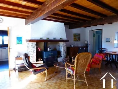 Séjour avec cheminée