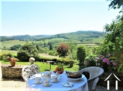 A table sur la terrasse