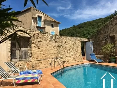 Maison en pierre avec piscine et studio indépendant  Ref # 09-6939