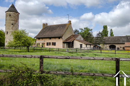 Ancienne Ferme Fortifiée, 6,6 ha, Bresse bourguignonne Ref # BH5614B