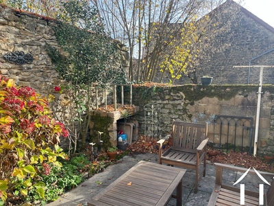 La terrasse vue de la cuisine