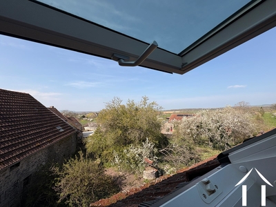 Vue depuis la fenêtre de toit de la chambre principale