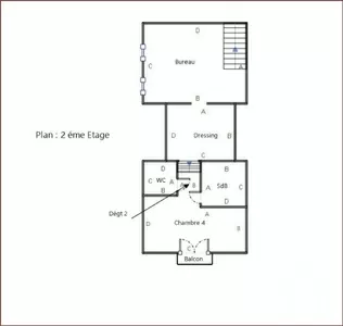 Plan du 2ème étage (COMBLES)